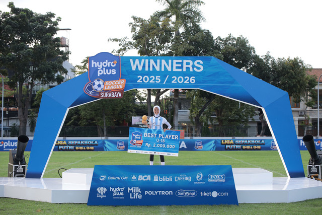 Best Player U-18 Hydroplus Soccer League Surabaya 2026, Havivi Oktaditya (Tigers Football Academy). Foto: Dok. Hydroplus Soccer League