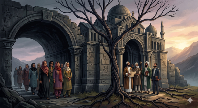 Ilustrasi Sistem Patriarki. Sumber Gambar: Gemini AI