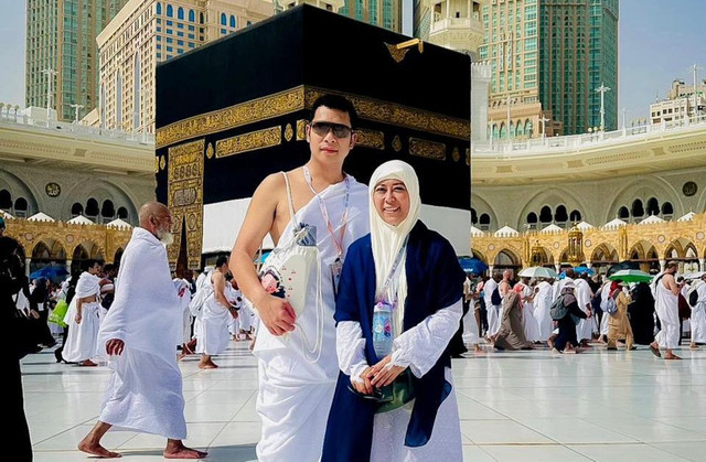 Meutya Hafid melaksanakan ibadah haji. Foto: Pribadi