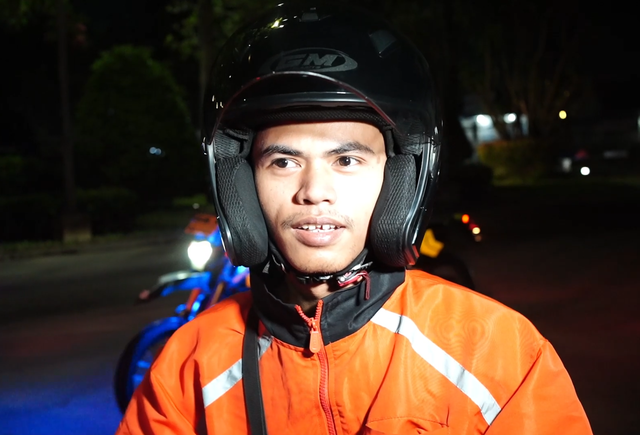 Sopir ojol merasa tenang ada patroli polisi dari Polda Metro Jaya. Foto: Dok. Istimewa
