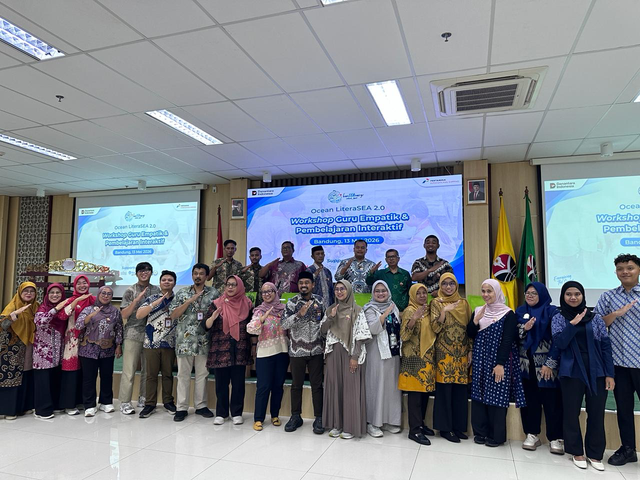 Pertamina International Shipping (PIS) gelar program Ocean LiteraSEA melalui kegiatan Workshop Guru Empatik & Pembelajaran Interaktif di Fakultas Ilmu Pendidikan, Universitas Pendidikan Indonesia, Bandung pada Rabu (13/5). Foto: Dok. Pertamina