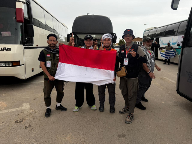 Perjalanan GSF dengan cara Land Convoy kirim bantuan kemanusiaan ke Gaza via Libya. Foto: Dok. Istimewa