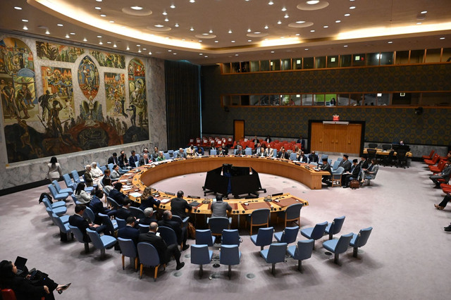Menteri Luar Negeri RI Sugiono dalam High-Level Open Debate Dewan Keamanan PBB (DK PBB) di Markas Besar PBB, New York, Selasa (26/5/2026). Foto: Dok. Kemlu RI