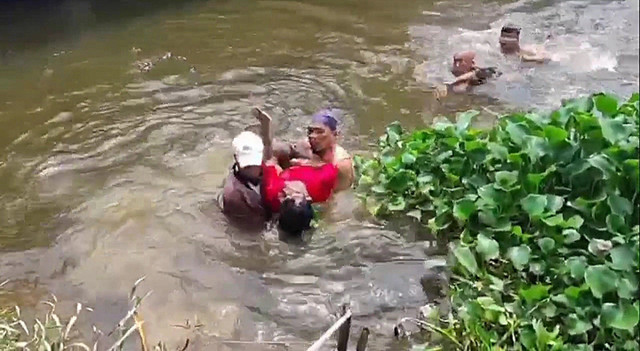 Panitia kurban tewas tenggelam saat cuci jeroan sapi di sungai, Palembang, Rabu (27/5/2026). Foto: Dok. Istimewa