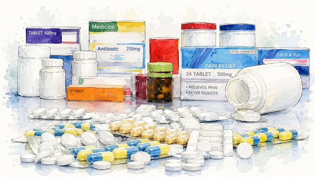 Ilustrasi obat ditarik dari pasaran sejarah farmasi bahaya efek samping.Photo by GPT AI