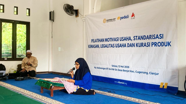 DT Peduli dan KOPMU-DT Gelar Pelatihan Motivasi Usaha, Standarisasi Kemasan dan Legalitas Usaha dan Kurasi Produk di Cianjur (Sumber : DT Peduli)