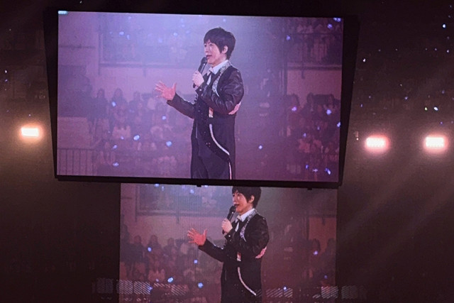 Penampilan solo Ashin F FOREVER di konser Jakarta Indonesia Arena, Senayan, Jakarta Pusat, Jumat (29/5/2026). Foto: Salsha Okta Fairuz/kumparan