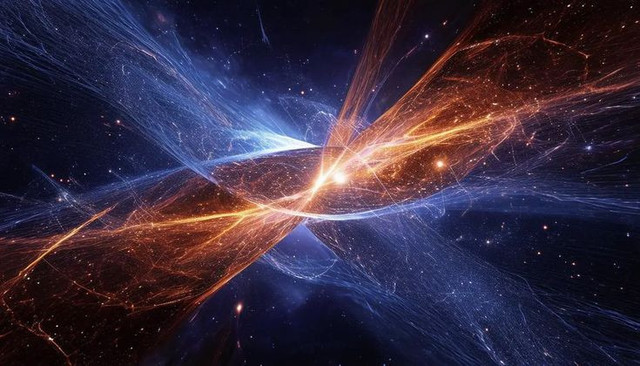 Illustrasi Artistik Mekanisme Light-Sheet Bisa Menembus Horizon (Gambar dibuat oleh Nano Banana AI) 