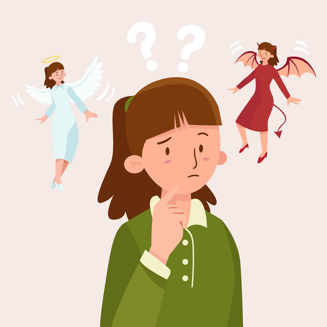 Ilustrasi dilemma moral. Photo by Freepik
