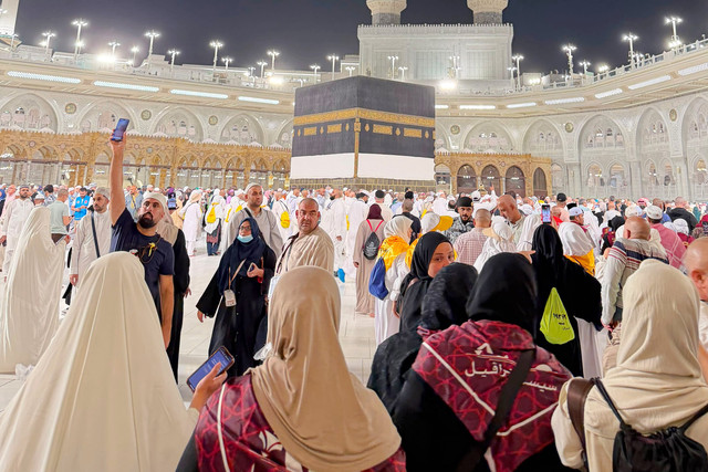 Suasana Masjidil Haram saat jemaah Haji lakukan tawaf ifada usai Armuzna. Foto: M Lutfan Darmawan/kumparan