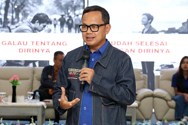 Wamendagri Bima Arya di acara Kongres IV Blok Pelajar Politik Merdeka di BNN, Bogor, Jawa Barat, pada Sabtu (30/5/2026). Foto: Dok. Kemendagri