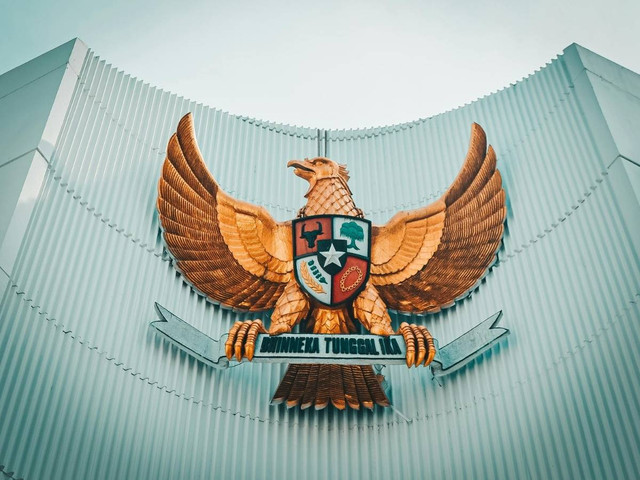Ilustrasi Pancasila sebagai lambang negara Indonesia sekaligus falsafah Negara Indonesia (Generated by AI)