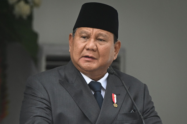 Presiden Prabowo Subianto menyampaikan pidatonya saat upacara peringatan Hari Lahir Pancasila di Lapangan Gedung Pancasila, kompleks Kementerian Luar Negeri, Jakarta, Senin (1/6/2026). Foto: Bayu Pratama S/ANTARA FOTO