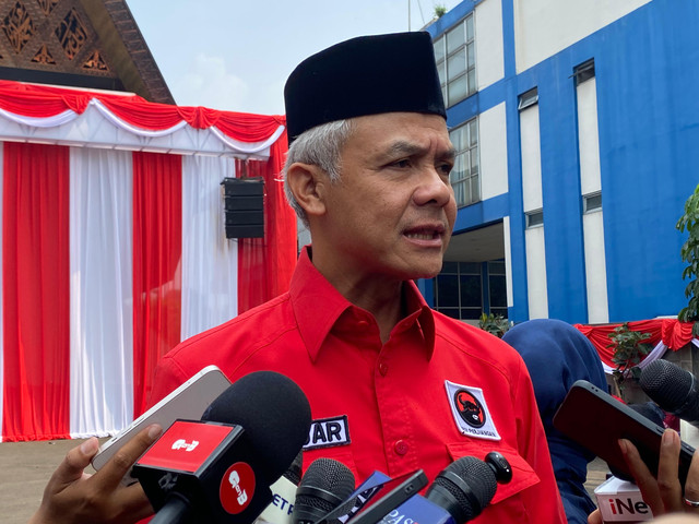 Ganjar Pranowo saat ditemui usai Upacara Peringatan Hari Lahir Pancasila 1 Juni oleh DPP PDIP, Jakarta, Senin (1/6/2026). Foto: Aditya Nugraha/kumparan
