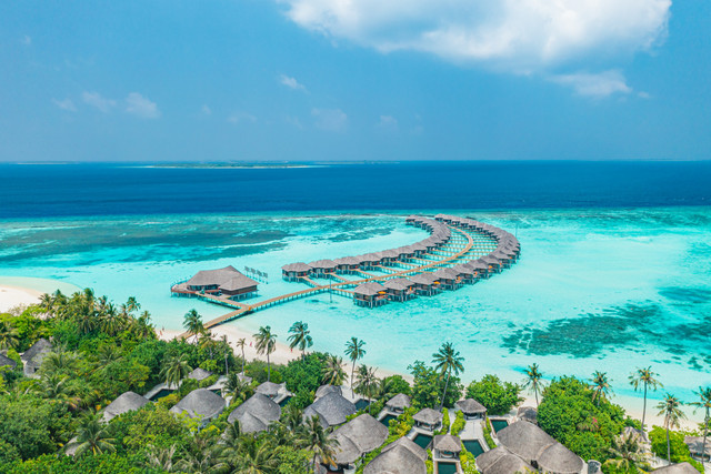 Ilustrasi resor di Maladewa. Foto: icemanphotos/Shutterstock