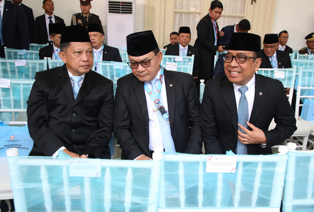 Mendagri Tito Karnavian menghadiri Upacara Peringatan Hari Lahir Pancasila  Tahun 2026 yang berlangsung di Gedung Pancasila, Jakarta, Senin (1/6/2026). Foto: Dok. Kemendagri