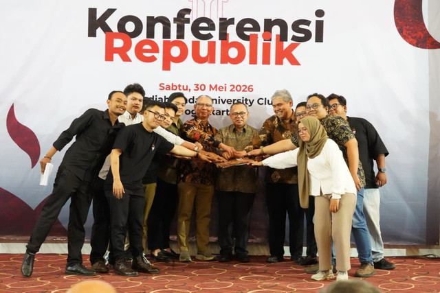 Puluhan tokoh nasional menggelar acara Konferensi Republik di UGM, Sabtu (30/5). Foto: Pandangan Jogja/Gigih Imanadi Darma