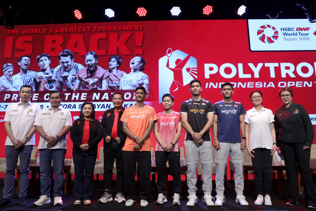 Konferensi pers jelang Polytron Indonesia Open 2026 di The Music Place, Fairmont Jakarta, Senin (1/6/2026). Foto: Megapro Communications