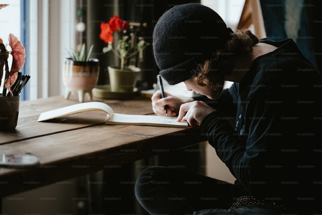 https://unsplash.com/photos/a-person-sitting-at-a-table-with-a-book-and-pen-tYfvS2ru5lw