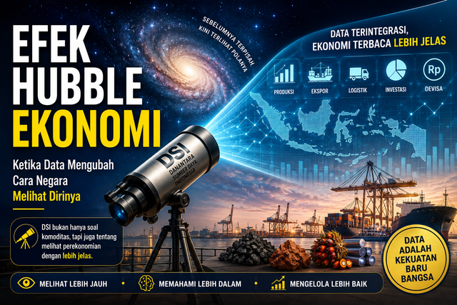 Ilustrasi bagamana efek hubble ekonomi bekerja. Foto: Generated by AI