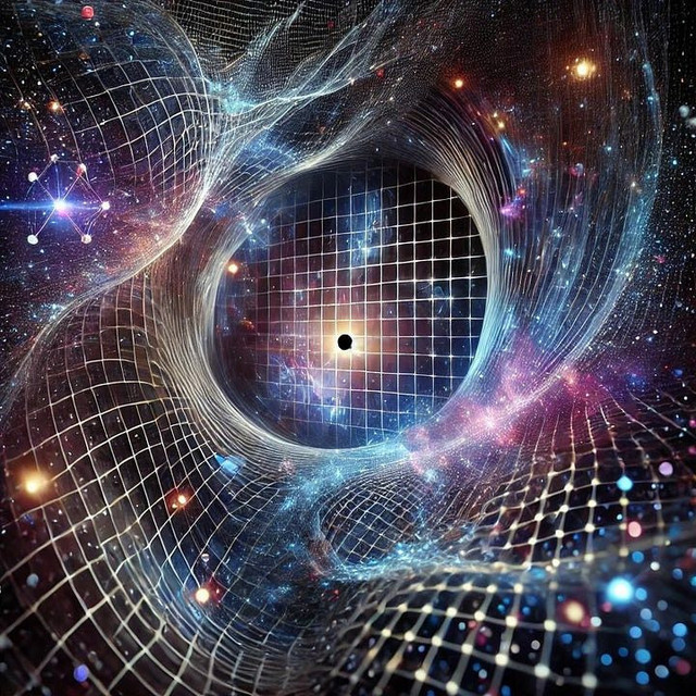 Illustrasi Artistik Bagaimana Glitch Dalam Astrofisika Bisa Terjadi (Gambar dibuat oleh Nano Banana AI) 