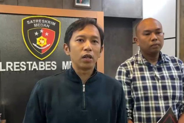 Kasat Reskrim Polrestabes Medan AKBP Adrian Risky Lubis saat ditemui di kantornya, Kamis (4/6/2026). Foto: Amar Marpaung/kumparan