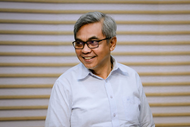 Ketua KPK Setyo Budiyanto saat konferensi pers terkait barang bukti OTT dugaan korupsi pengurusan izin tinggal WNA di Gedung Merah Putih KPK, Jakarta, Kamis (4/6/2026). Foto: Jamal Ramadhan/kumparan