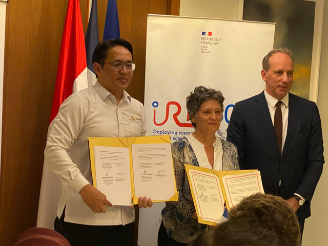 Agenda Kunjungan Direktur Utama Riset Prancis IRD ke Indonesia, Rayakan 50 Tahun Kegiatan dan Kemitraan di Bidang Penelitian dan Pengembangan di Residence de France, Jakarta, Kamis (4/6/2026). Foto: Aditya Nugraha/kumparan