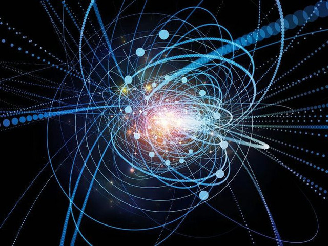 Illustrasi Artistik Bagaimana Tabrakan Quantum Antar Atom Dalam Ledakan Supernova (Gambar dibuat oleh Nano Banana AI) 
