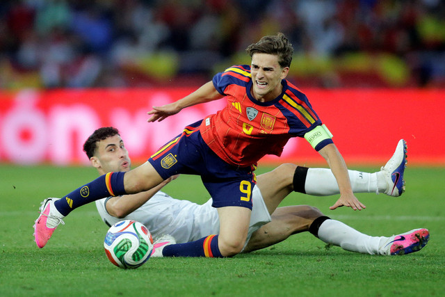 Pemain Timnas Spanyol Gavi di Piala Dunia 2026. Foto: Miguel Vidal/REUTERS