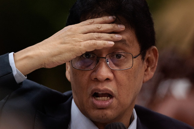 Menteri Keuangan Indonesia Purbaya Yudhi Sadewa menghadiri konferensi pers bulanan mengenai anggaran pendapatan dan belanja negara (APBN) di Kementerian Keuangan, Jakarta, Jumat (5/6/2026). Foto: Yasuyoshi Chiba/AFP
