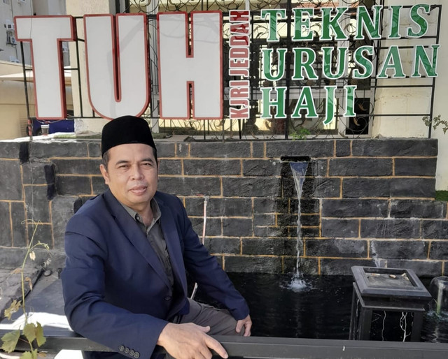 Dirjen Pengendalian Penyelenggaraan Haji dan Umrah Kemenhaj yang juga eks "Raja OTT KPK" Harun Al Rasyid di Jeddah. Foto: Dok. Istimewa