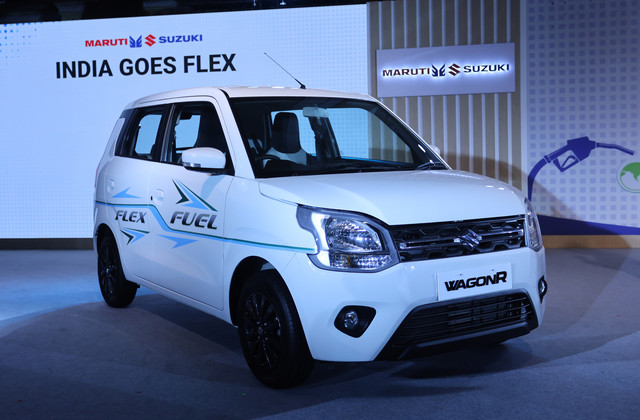 Maruti Suzuki luncurkan Wagon Flex-Fuel yang bisa pakai bahan bakar nabati (etanol) 20-100 persen di India. Foto: Maruti Suzuki