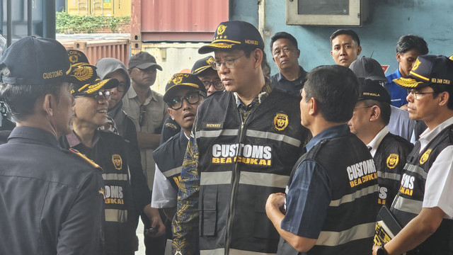 Menteri Keuangan (Menkeu) Purbaya Yudhi Sadewa di Pelabuhan Tanjung Priok, Jakarta, Sabtu (6/6/2026). Foto: Istimewa