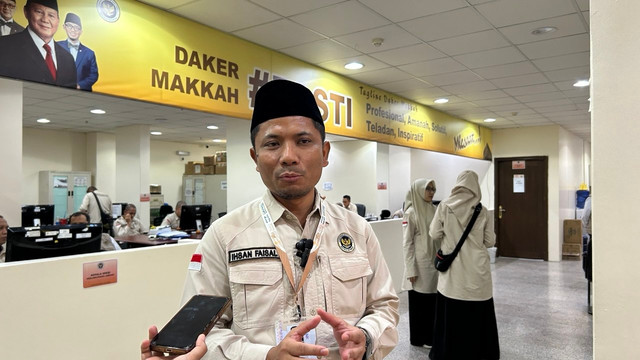 Kadaker Makkah Ihsan Faisal di Kantor Daerah Kerja Makkah, Sabtu (6/6/2026). Foto: Dok. MCH 2026