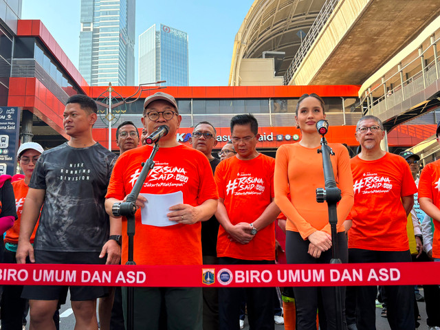 Gubernur DKI Jakarta Pramono Anung saat CFD di Rasuna Said, Jakarta Selatan, Minggu (7/6/2026). Foto: Nasywa Athifah/kumparan
