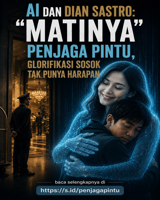 AI dan Dian Sastro: "Matinya" Penjaga Pintu, Glorifikasi Sosok Tak Punya Harapan / @donnybu
