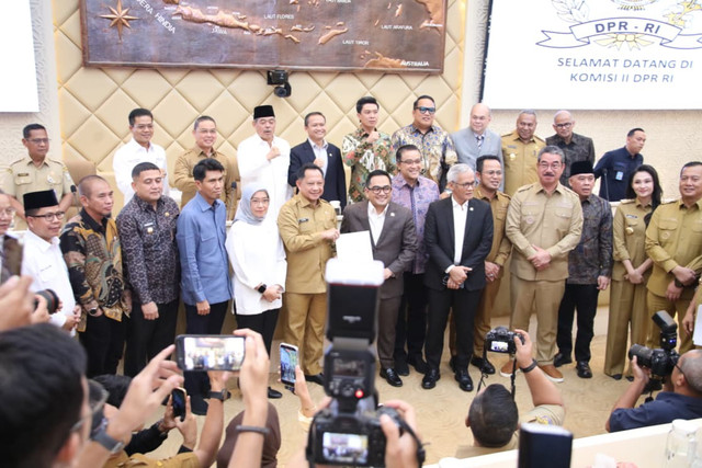 Mendagri Tito ajak daerah perkuat PAD lewat digitalisasi pajak dan kemudahan izin demi kelola belanja pegawai PPPK, Senin (8/6/2026). Foto: Kemendagri RI