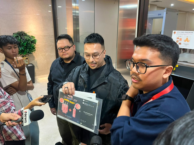 David Ferdian Direktur Ismaya Live saat ditemui di Bareskrim Polri, Senin (8/6/2026). Foto: Rayyan Farhansyah/kumparan