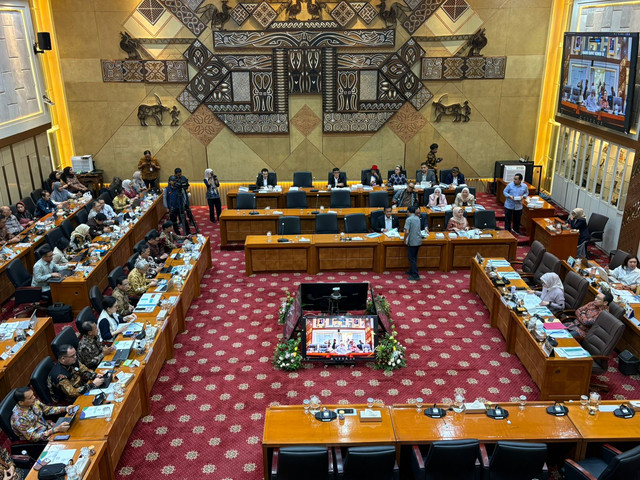 Suasana rapat kerja Komisi IX dengan Kementerian Kesehatan dan BPJS di Kompleks Parlemen, Senayan, Jakarta, Selasa (9/6/2026). Foto: Jeni Ritanti/kumparan