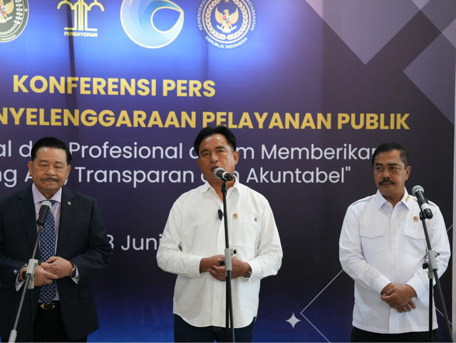 Penguatan Komitmen Moral dan Profesional dalam Pelayanan Publik oleh Menteri Koordinator Bidang Hukum, Hak Asasi Manusia, Imigrasi, dan Pemasyarakatan, Jakarta 08 Juni 2026. Sumber : Humas Direktorat Jenderal Imigrasi