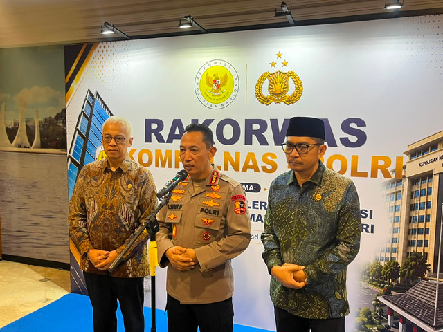Kapolri Jenderal Listyo Sigit Prabowo saat menghadiri Rakorwas Kompolnas Polri 2026 di Ancol, Jakarta Utara, Rabu (9/6/2026). Foto: Rayyan/kumparan