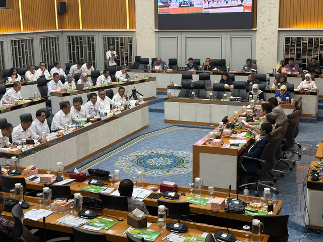 Rapat kerja Kementan dengan Komisi IV DPR RI di Gedung Parlemen, Jakarta pada Rabu (10/6/2026). Foto: Argya D. Maheswara/kumparan 
