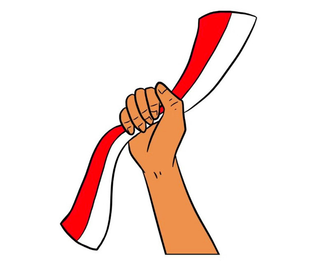 Ilustrasi bendera Indonesia. (Foto:  Mila Okta Safitri/ Unsplash)