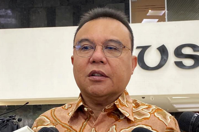 Wakil Ketua DPR Sufmi Dasco Ahmad di Kompleks Parlemen, Senayan, Jakarta, Kamis (11/6/2026). Foto: Nasywa Athifah/kumparan
