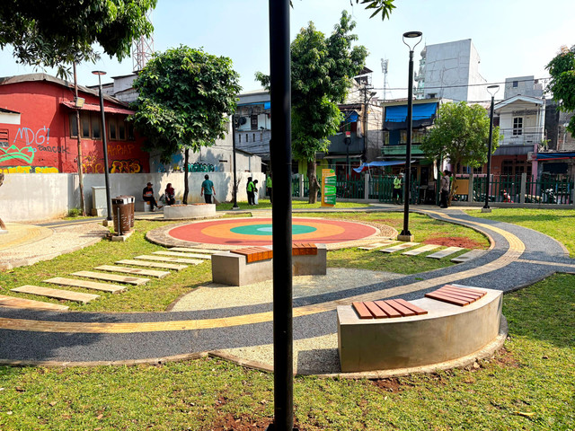 Suasana tempat terjadinya perundungan terhadap seorang anak di Taman Kramat Pulo, Jakarta Pusat pada Kamis (11/6/2026). Foto: Ryan Iqbal/kumparan