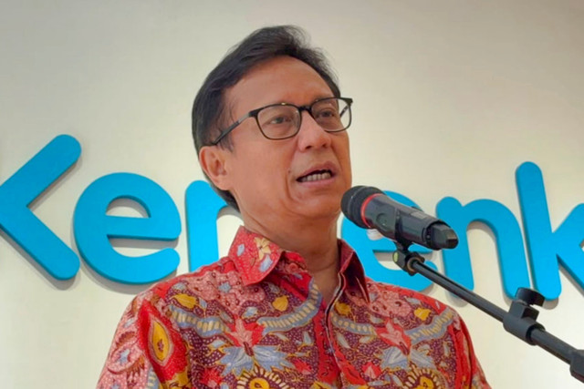 Menteri Kesehatan Budi Gunadi Sadikin dalam jumpa pers usai Sosialisasi Sensus Ekonomi 2026 oleh BPS RI di Gedung Kementerian Kesehatan, Jakarta, Kamis (11/6/2026). Foto: Nauval Pratama/kumparan