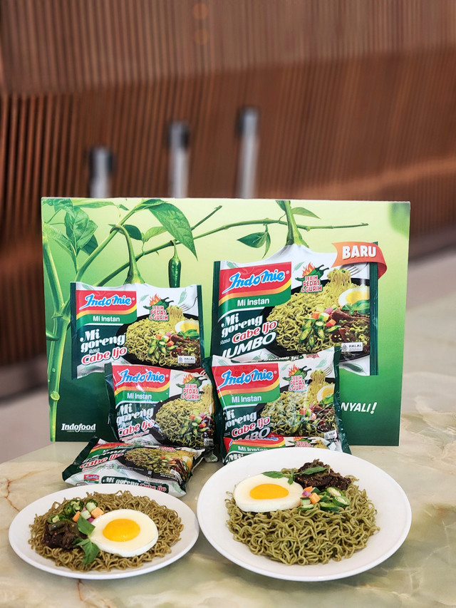 Acara jumpa pers Indomie Mie Goreng Cabe Ijo akhirnya kembali, kini rasanya lebih pedas dan gurih, yang digelar di Urban Forest Cipete. Foto: Ela Nurlaela/kumparan