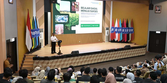 Mentan RI Dorong Mahasiswa IPB Belajar dari Kegagalan Bangun Mental Wirausaha