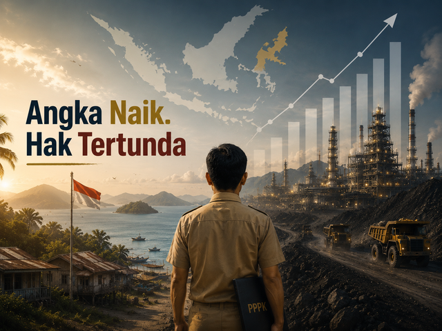 Ilustrasi Pegawai PPPK di wilayah pertumbuhan ekonomi tinggi namun diambang ketidakpastian gaji. Foto: ChatGPT